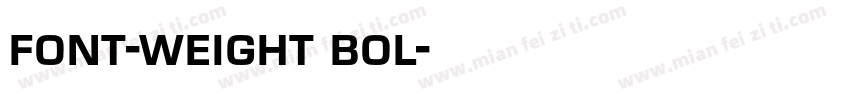 font-weight bol字体转换